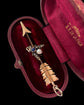 VICTORIAN DIAMOND & SAPPHIRE FLY ON ARROW PENDANT