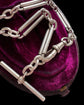 ANTIQUE SILVER FANCY PAPERCLIP CHAIN