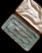 ANTIQUE SILVER PAPERCLIP ALBERT CHAIN WITH T-BAR
