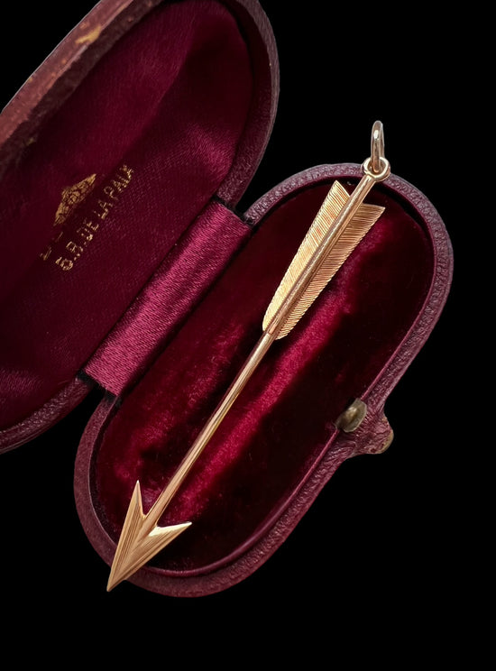 VICTORIAN 15CT GOLD ARROW PENDANT