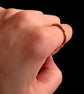 GEORGIAN LARGE 15CT GOLD SNAKE OUROBOROS SPLIT RING