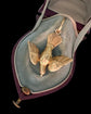 ANTIQUE 15CT GOLD DOVE BIRD PENDANT