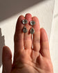 EARLY 19TH CENTURY DOUBLE PASTE DROP EARINGS