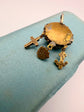 (SALE) VICTORIAN CUT STEEL ‘FAITH HOPE & CHARITY’ PENDANT
