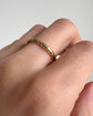 LARGE GEORGIAN 15CT GOLD CHASED SPLIT RING