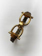 18CT GOLD SNAFFLE & ELEPHANT HAIR BANGLE