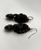 VICTORIAN WHITBY JET ACORN EARRINGS