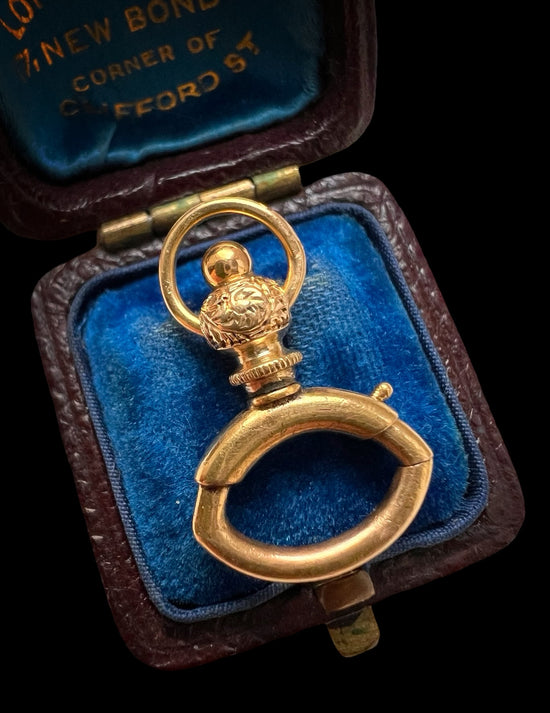 VICTORIAN 15CT GOLD BAIL / CHARM HOLDER