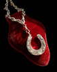 LARGE VICTORIAN SILVER HORSESHOE PENDANT