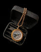 ANTIQUE 9CT GOLD & BLOODSTONE COMPASS PENDANT