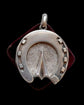 LARGE VICTORIAN SILVER HORSE HOOF LOCKET