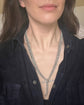 HEAVY ANTIQUE SILVER CURB ALBERT CHAIN WITH TBAR