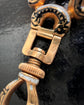 19TH CENTURY SWISS ENAMEL BAIL WITH TWIST DOGCLIP