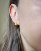 VICTORIAN 15CT GOLD DOMED STUD EARRINGS