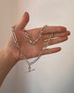 EDWARDIAN SILVER PAPERCLIP ALBERT CHAIN