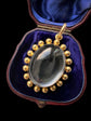 VICTORIAN ROCK CRYSTAL PENDANT WITH BALL FINIAL FRAME