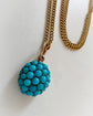 VICTORIAN PAVÉ TURQUOISE PENDANT