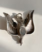 LARGE VICTORIAN SILVER DOVE PENDANT