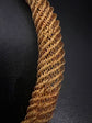 GEORGIAN WOVEN HIGH CARAT GOLD CHAIN NECKLACE