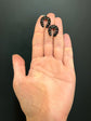 19TH CENTURY FRENCH JET HORSESHOE EARRINGS
