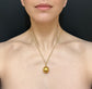 VICTORIAN 18CT GOLD ORB LOCKET WITH CONCEALED SPINNER FOB