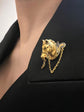 19TH CENTURY 18CT GOLD FRENCH HORSE HEAD STICK PIN