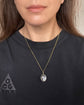 VICTORIAN ROCK CRYSTAL & 9CT GOLD ‘POOL OF LIGHT’ / ORB PENDANT