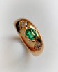 ANTIQUE EMERALD & DIAMOND RING