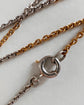ANTIQUE 18CT GOLD & PLATINUM BI COLOUR MICRO BELCHER CHAIN
