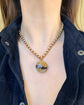 ANTIQUE BLUE JOHN AND 18TH CENTURY SPADE GUINEA LOCKET PENDANT