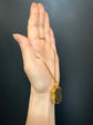 VICTORIAN LARGE 15CT GOLD SHIELD LOCKET PENDANT