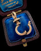 ANTIQUE 15CT GOLD TWIST DOG CLIP
