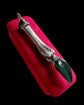 VICTORIAN SILVER & BLOODSTONE STAG LEG PENDANT