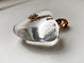 SUPERSIZED CHUNKY VICTORIAN ROCK CRYSTAL HEART PENDANT