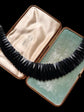VICTORIAN WHITBY JET GEOMETRIC COLLAR NECKLACE