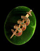 ANTIQUE TRIPLE HORSESHOE & NAIL PENDANT