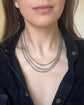 ANTIQUE SUPER LONG SILVER FLAT BELCHER GAURD CHAIN