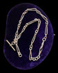 ANTIQUE SILVER TWISTED PAPERCLIP ALBERT CHAIN