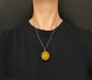19TH CENTURY LARGE FILIGREE SPHERE PENDANT