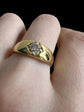 VICTORIAN DIAMOND & 18CT GOLD GYPSY RING
