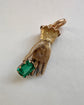 EARLY 19TH CENTURY 15CT GOLD HAND PENDANT