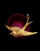 VICTORIAN 15CT GOLD SWALLOW PENDANT