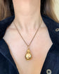 LARGE VINTAGE 9CT GOLD PEAR LOCKET PENDANT