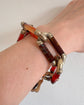VICTORIAN LARGE AGATE CHAIN BRACELET WITH PADLOCK
