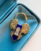 VICTORIAN 18CT GOLD & DIAMOND HEART PADLOCK