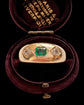 ANTIQUE EMERALD & DIAMOND RING