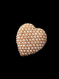 VICTORIAN PEARL PAVÉ HEART BROOCH