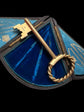 VINTAGE LARGE 9CT GOLD KEY PENDANT