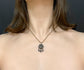 (SALE) VICTORIAN CUT STEEL ‘FAITH HOPE & CHARITY’ PENDANT