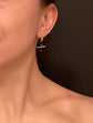 VICTORIAN 15CT GOLD SNAKE & AGATE EARRINGS